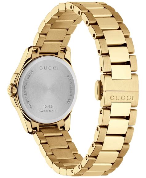 gucci gold watch with diamond swiss made ladies|gucci diamond watches for women.